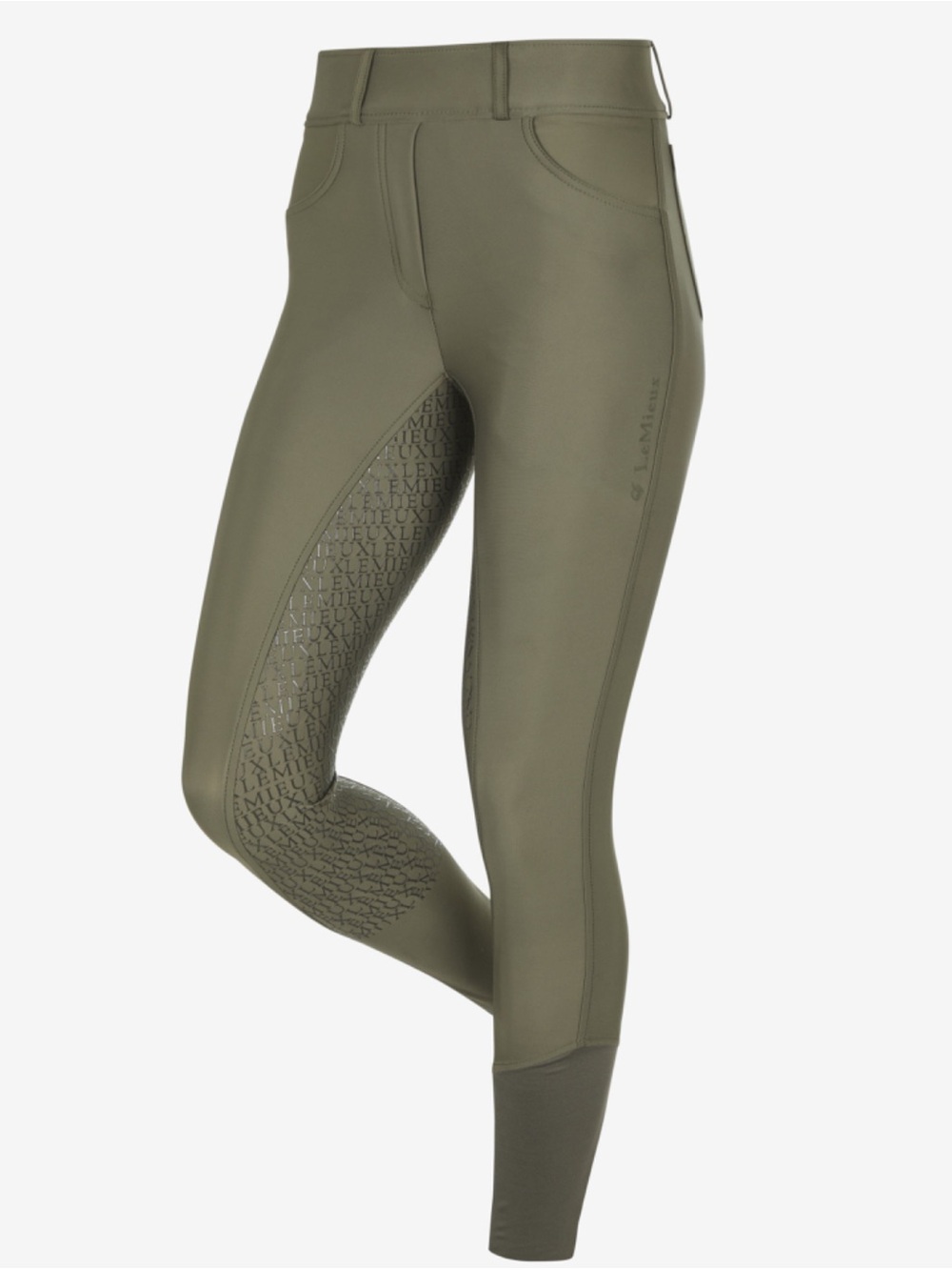 LeMieux Women’s Olive Silicone Grip Riding Tights